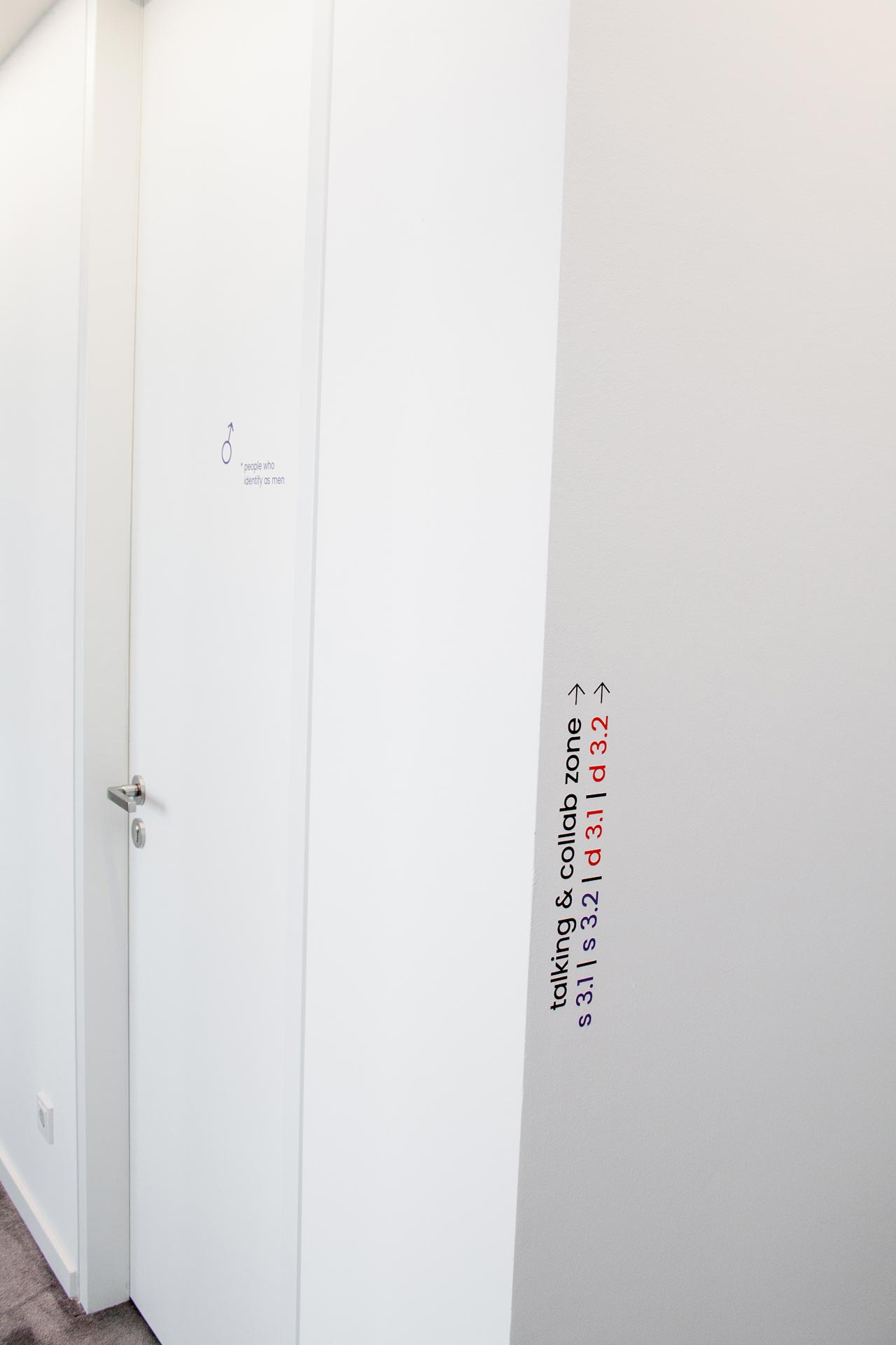 An orientation system, guidance system, signage system designed for Air Up Start Up Munich